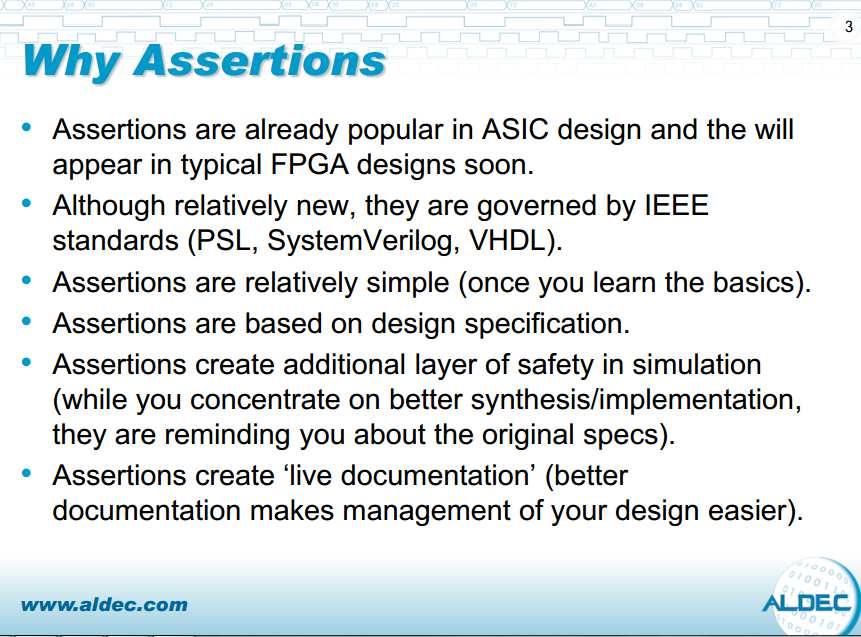 Assertion based