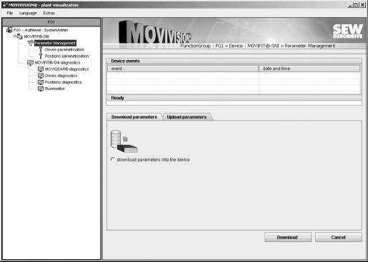 Parametryzacja i diagnoza Parametryzacja i diagnoza urządzenia (MOVIFIT -SNI) I 0.5.