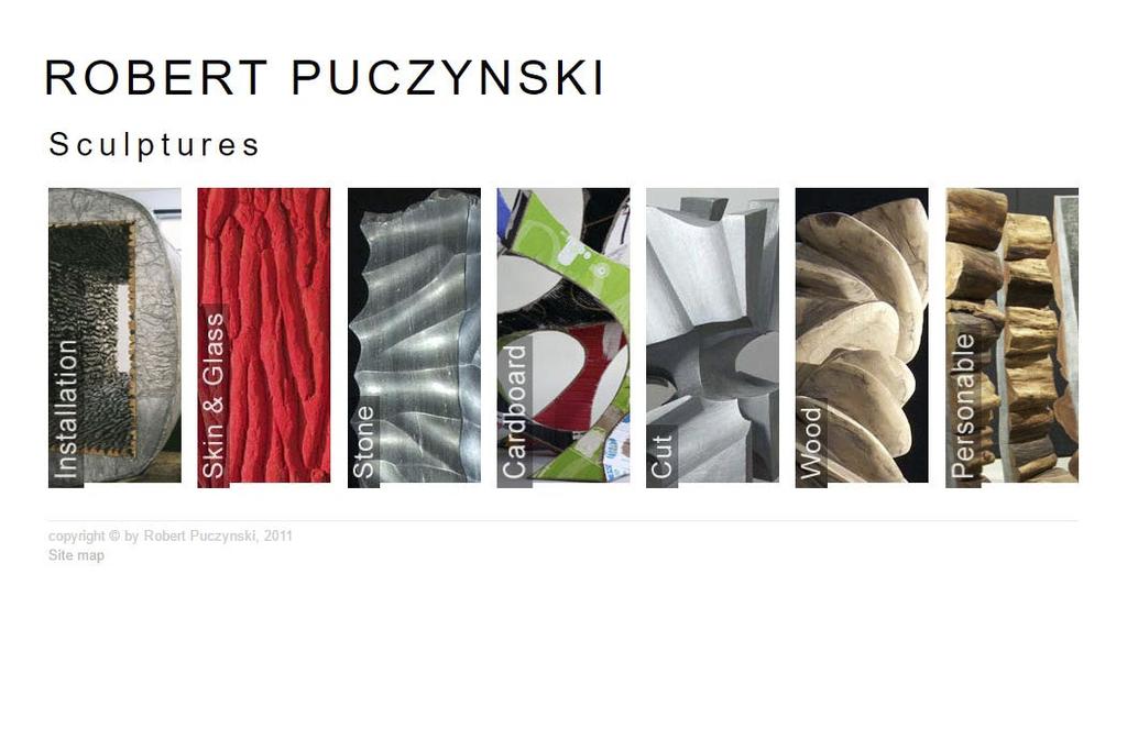 Strona www Robert Puczyński Strona www prezentująca dorobek rzeźbiarza.