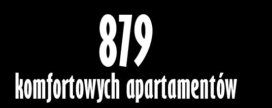 1-4 pokoi Parking podziemny: 239 miejsc postojowych Parking naziemny: 30 miejsc postojowych Komórki lokatorskie: 116