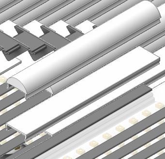 SRFAE / Surface LED Profile Profil LED nawierzchniowy