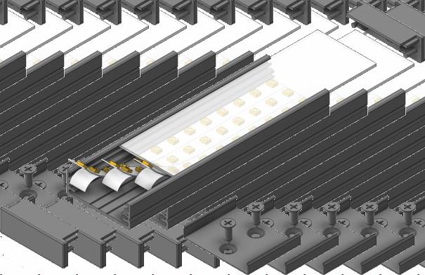 WIDE G/W Surface LED Profile Profil LED