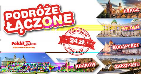 Nowość w Polskim Busie Od dziś na platformie Polskiego Busa są dostępne podróże łączone, czyli inaczej mówiąc jeden bilet z przesiadką.