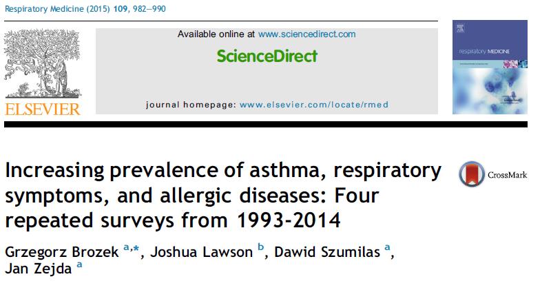 astma Astma kontrolowana Choroby alergiczne 1993 N=39 2002 N=76