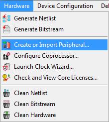 2.3. Import modułu IP Core do projektu XPS Wykorzystanie w projekcie własnego modułu wymaga umieszczenia jego opisu w katalogu pcores. Katalog taki znajduje w drzewie każdego projektu XPS.