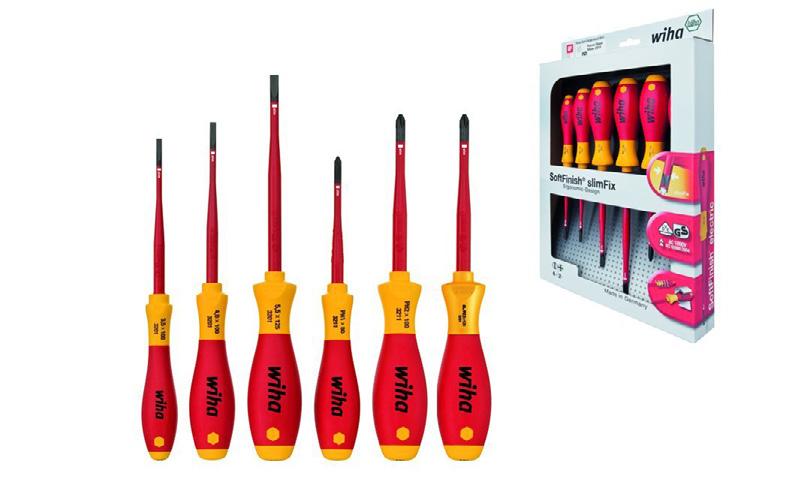 electric slimfix płaskich/ Philips/Pozidriv/Xeno, 6 cz. Gdzie stosować: praca na częściach przewodzących prąd do 1.000 V AC. Uniwersalność: w jednym zestawie 3 rodzaje wyjść, profili.