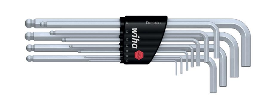 SF electric slimfix 3201 K6 01 137 168,51 Zestaw kluczy sześciokątnych z rękojęścią ComfortGrip, 6 cz. Gdzie stosować: luzowanie mocno trzymających się wkrętów.
