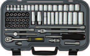 Krzyżaki Nr 1, 2, 3 i 4. Pozidriv Nr 1, 2 i 3. Torx T6, T7, T8, T9, T10, T15, T20, T25, T27, T30, T40, T45 i T50. grupa 582 Sześciokątne. 3, 4, 5, 6, 8 i 10mm.