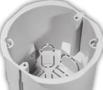 X 16 KUP68H-231f 2 X Ø 3 X 16 Napięcie Otwory instalacyjne na bokach 3 x Ø21, 2 x Ø10, 2 x 12 x 16 na spodzie 2 x Ø21, 2 x 17 x 21 Grubość ściany [mm] 10 20 KUP68P-231 Kolor