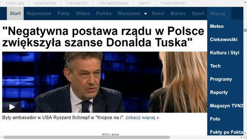 Były, odwołany z USA, ponoć wtedy polski ambasador, z żydowskiej B'nai B'rith POLIN o szansach Tuska na reelekcję wśród euro[j]elit: "Negatywna postawa rządu w Polsce zwiększa szanse Donalda Tuska" -