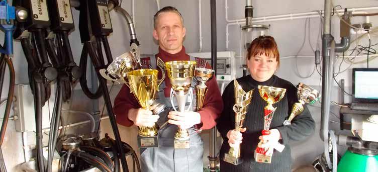TERESA I IRENEUSZ LEJKOWSCY PROKOWO, POMORSKIE, ODDZIAŁ W GDAŃSKU WYDAJNOŚĆ 12 151 kg MIEJSCE 2 Źródła powodzenia gospodarstwa - recepta na sukces Państwo Teresa i Ireneusz Lejkowscy to bardzo