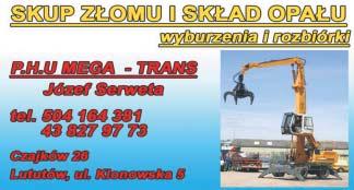Tel. 731 044 179 Sprzedam dom z dzia³k¹ o pow. 24 ary w Rychtalu (do remontu). Cena: 20.000 z³. Tel. 665 370 364.