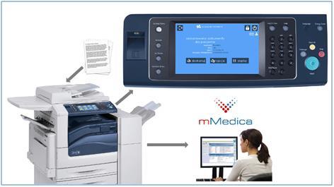 SKANOWANIE DOKUMENTACJI MEDYCZNEJ PACJENTA Z URZĄDZEŃ XEROX DO SYSTEMU mmedica FIRMY ASSECO System Xpress Scan umożliwia bezpośrednie