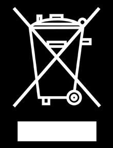 This symbol denotes that the device must not be disposed with