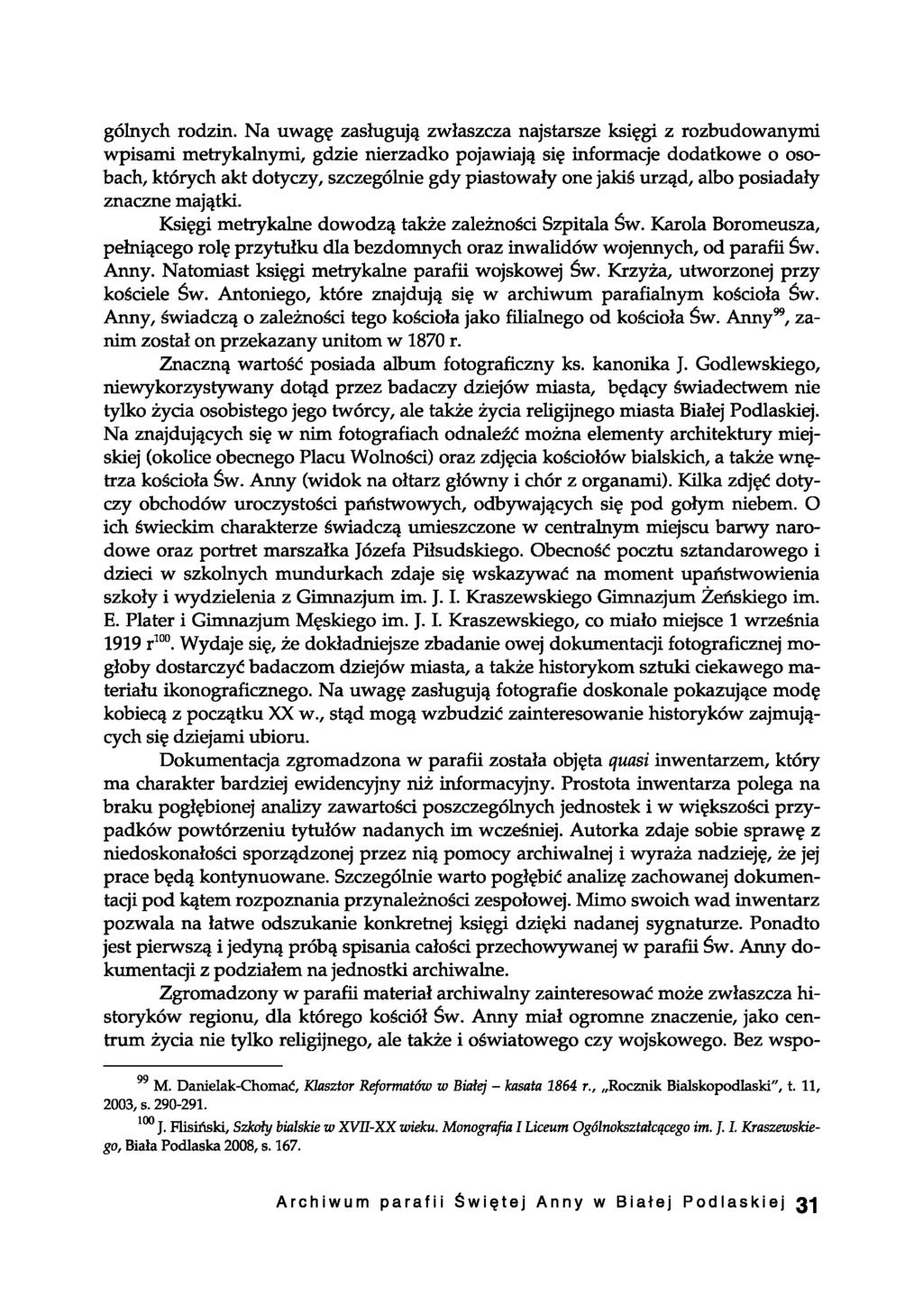 gólnych rodzin.