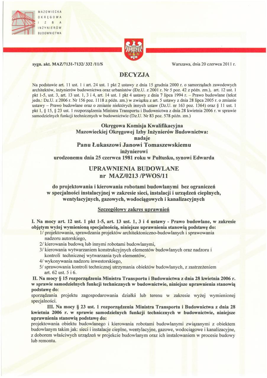 1. CZĘŚĆ ADMINISTRACYJNA. 1.1. Kopia