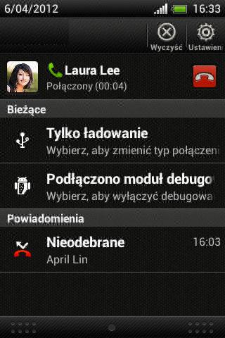 24 Pierwszy tydzień korzystania z nowego telefonu Panel powiadomień Po otrzymaniu nowego powiadomienia możesz otworzyć panel powiadomień, aby zobaczyć otrzymane powiadomienie o wydarzeniu lub nowe