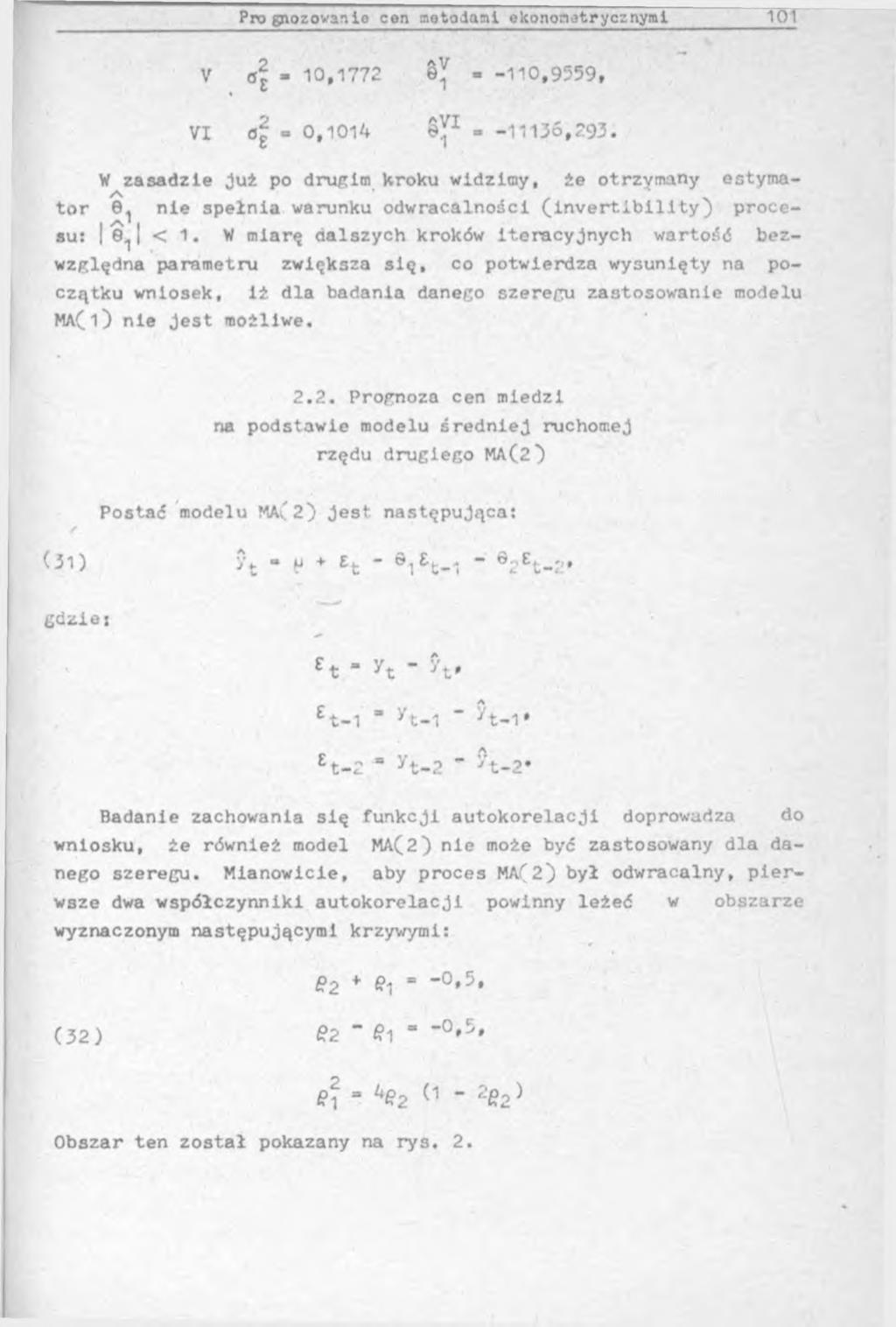 Pro giozovanle cen aotodanl eltononatrycznyml V б2-10,1772 0^ - -110,9559, VI 6g «* 0,1014 - -11136,293.