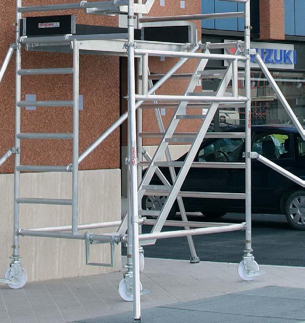 Pomosty robocze ze specjalnà podporà gwarantujàcà pe ne bezpieczeƒstwo.