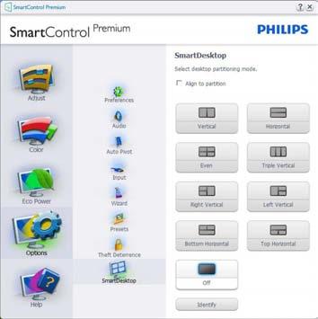 4. Optymalizacja obrazu 4.4 Instrukcja SmartDesktop SmartDesktop SmartDesktop stanowi część pakietu SmartControl Premium.