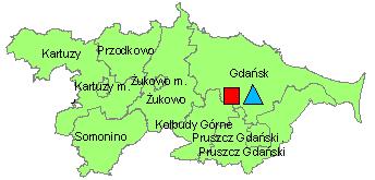 Region Szadółki poziomy recyklingu frakcji materiałowych (S) i poziomy ograniczenia składowania odpadów biodegradowalnych (B) w 2015 r.