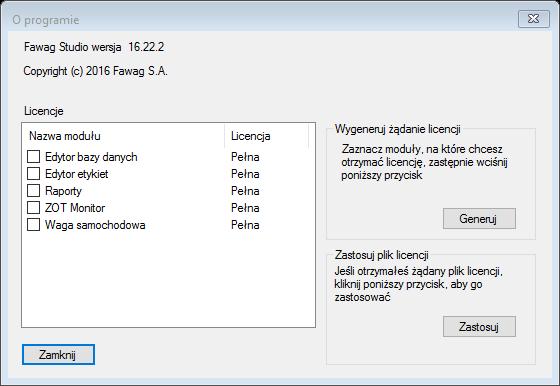 Posiadać licencję 14-dniową, która po tym czasie od zainstalowania aplikacji wygasa Posiadać licencję pełną.