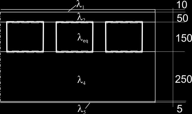 4. Wartość współczynnika U dla przekroju B-B elementu Super King Blok Poniżej przedstawiono schemat obliczeniowy oraz wyniki obliczeń wykonane w programie THERM U B-B = 0,0998 W/m 2 K 5.