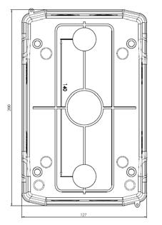 IEC 60670-24, zawiera szynę PE i N, drzwi transparentne.