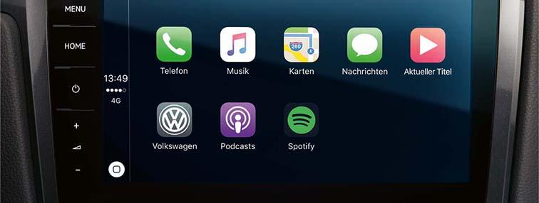 Car Net: App-Connect z Volkswagen Media Control Wchodzi w skład pakietu App-Connect umożliwia połączenie