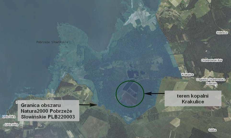 Pobrzeże Słowińskie - Słowiński Park Narodowy i Rezerwat Biosfery, rozciąga się prawie równoleżnikowo, między Dębiną a Łebą.