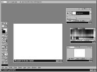 Rzut oka na Photoshopa 3DVHNQDU]G]LRZ\3DOHW\ Górne menu Okno dokumentu Rys. 1.5.
