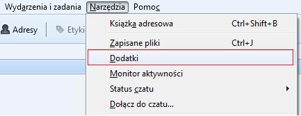 2.6 Synchronizacja Książki adresowej z Thunderbirdem 2.