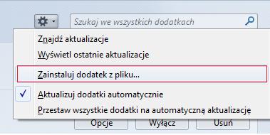 która pozwala stworzyć książkę adresową zsynchronizowaną z serwerem za pomocą protokołu CardDav. Wtyczka ta dostępna jest na stronie http://sogo.nu/download.