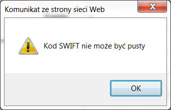 W przelewie zagranicznym należy zdefiniować poniższe pola do dyspozycji przelewu zagranicznego: - Nazwa Odbiorcy - Numer rachunku odbiorcy - Kod