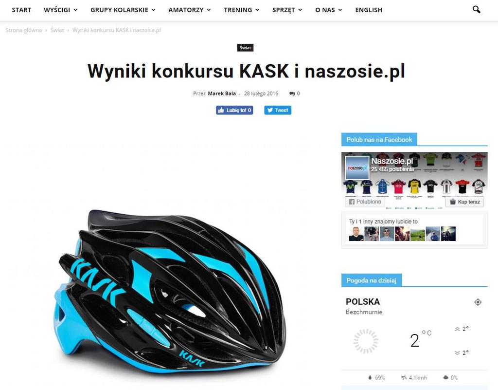 KONKURS Modele współpracy naszosie.pl Połączone działania w serwisie oraz w kanałach social media. W ramach prowadzonego konkursu publikujemy dwa wpisy pierwszy ogłaszający konkurs, drugi z wynikami.