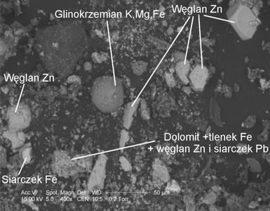 4 Industrial soil (rhisosphere) from the post galmei mining area, Bolesław Rys. 5 Odpad ze składowiska w Olkuszu Starym (początek XX wieku). Fig.