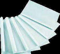 8.10 Listwy do oprawy dokumentów 8.11 Akcesoria do termobindowania 8.12 Laminatory Grzbiety z perforacją Durable Grzbiety zaciskowe do 30 lub do 60 kartek.