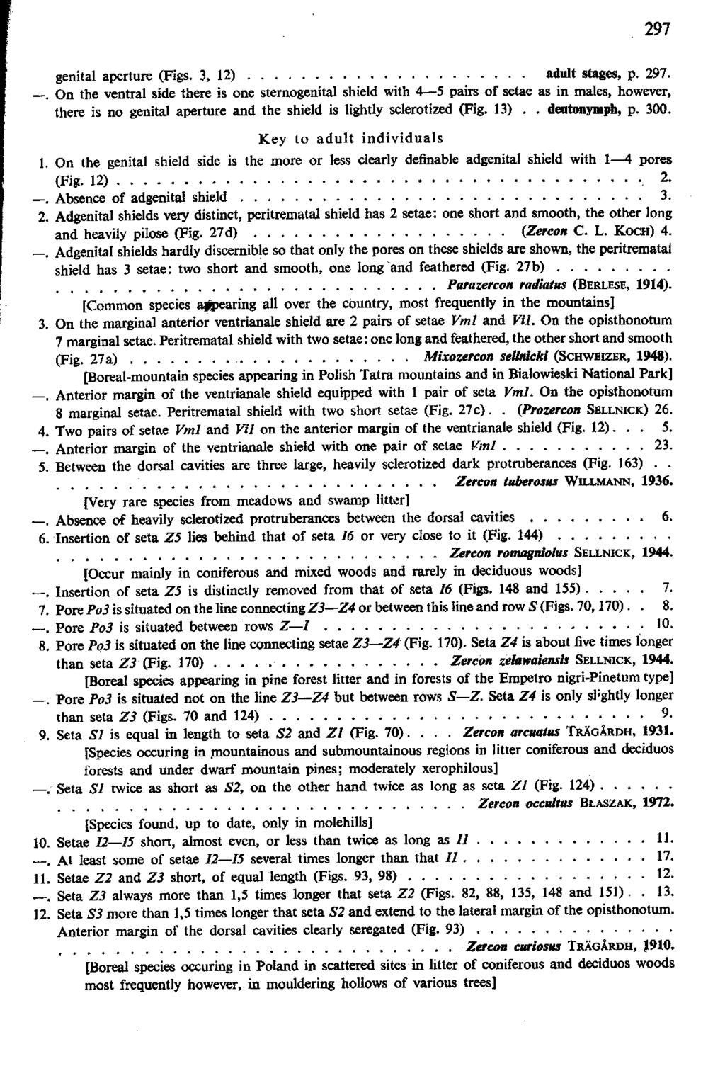 297 genital aperture (Figs, 3, 12) adult stages, p. 297.
