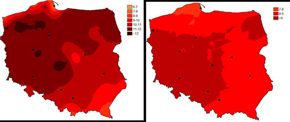 204 D. Graczyk i in. przedmiotem analizy. W lecie 1994 zarówno anomalia 7- jak i 14-dniowa okazały się wyższe niż w lecie 2006 roku, przekraczając odpowiednio 12 C i 9 C.