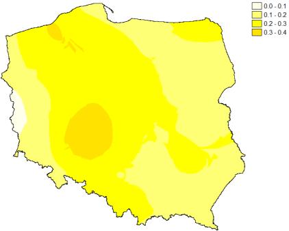 odniesieniu do trzydziestolecia 1961-1990. Rys. 4.5.