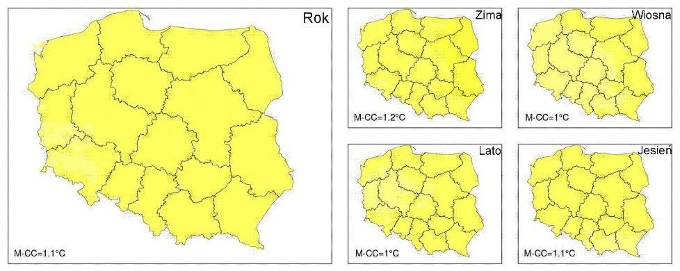 7 Projekcje zmian temperatury 99 7.3.1.