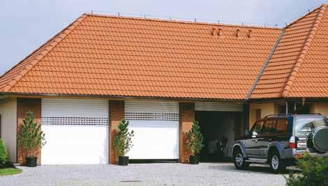 BRAMA ZWIJANA GARAŻOWA BGR SYSTEMY BRAM 200 Funkcjonalność Bramy garażowe mogą być montowane zarówno w obiektach będących w trakcie budowy, jak i w już istniejących budynkach.