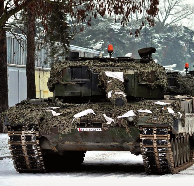 Zimowe zmagania 1. batalion gotowy do wyjazdu z PST (parku sprzętu technicznego) 1. batalion czołgów (1. bcz.) z 10.