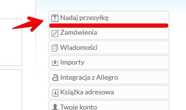 Nadawanie przesyłek 1. Wchodzimy na stronę www.korporacjakurierska.pl 2. Logujemy się w prawym górnym rogu. Dane do logowania otrzymaliście Państwo z adresu b2b@korporacjakurierska.pl 3.