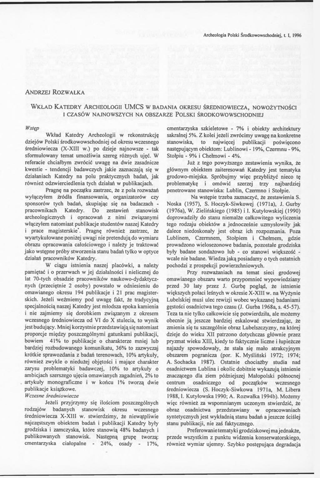 Archeologia Polski Środkowowschodniej, t.