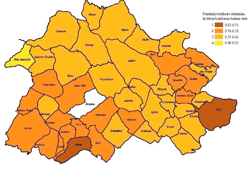 Podział przestrzeni rolniczej... Rysunek 1.