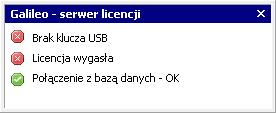 Aby skonfigurować serwer licencji: 1. Kliknij prawym przyciskiem myszy na ikonę serwera licencji na pasku narzędziowym pulpitu w prawym dolnym rogu ekranu (żółty klucz). 2.