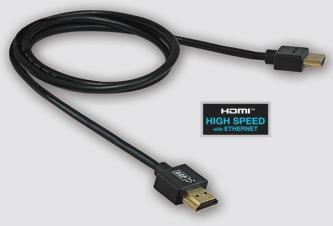 SCP 941-8B SCP 941-15 Ultracienki kabel HDMI High Speed with Ethernet o długości 1 m, obsługa 3D, HDR, 3D,