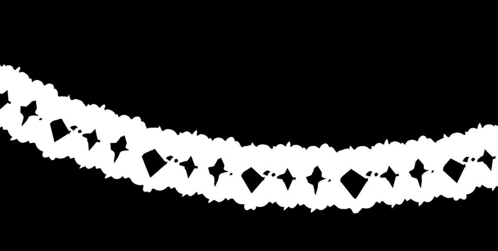 PAPER GARLAND COLOURFUL, BIG 60X17X17  - 10 pcs