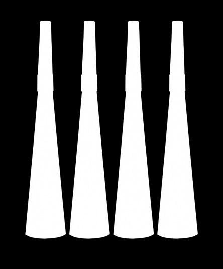 PAPER BLOWOUTS GOLD STARS AND STRIPES, 4 PCS 1